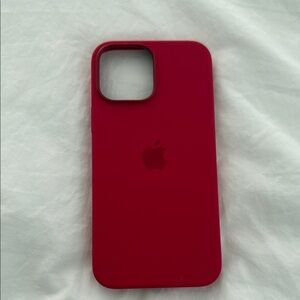 Apple Red Silicone iPhone Case